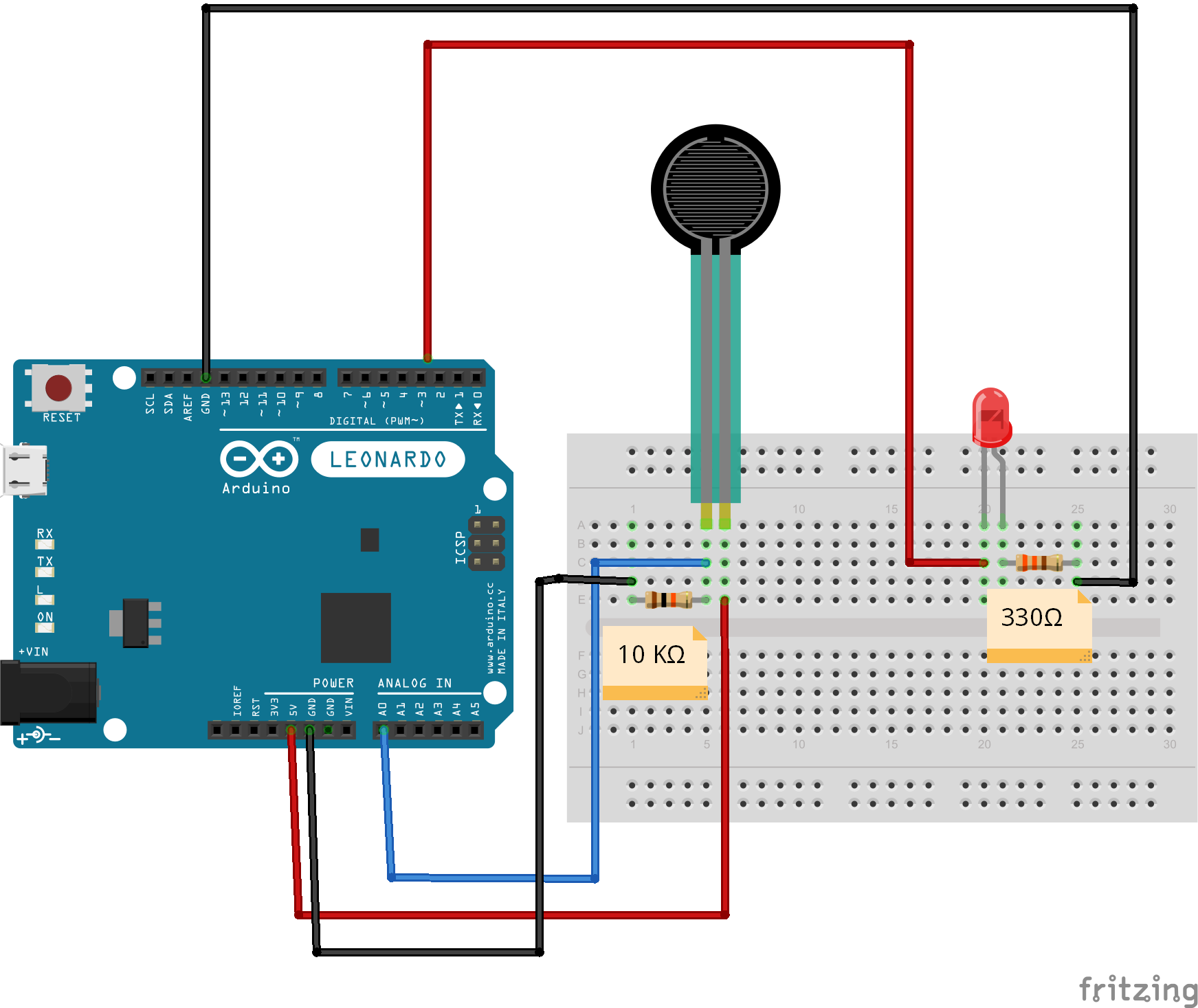 Capteur De Force Fsr Senseur Fsr Arduino Mataucarre